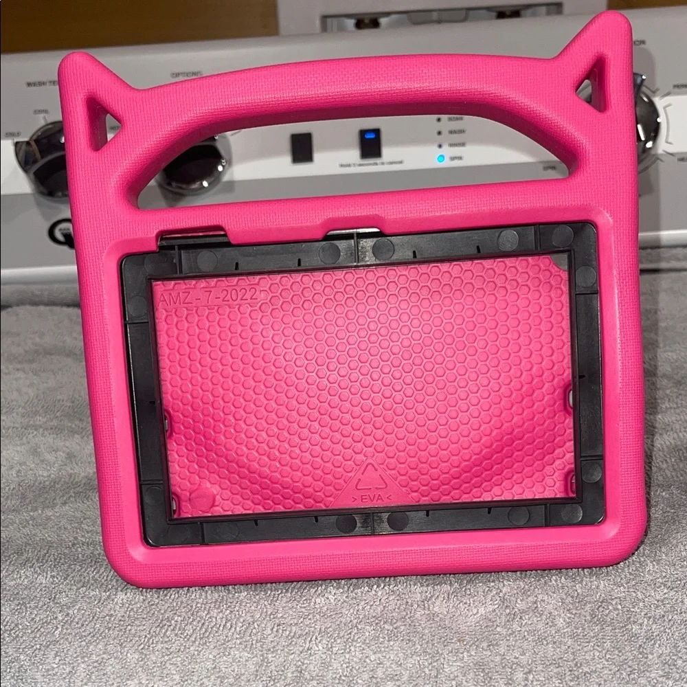 Durable Pink Tablet Case with Handle